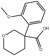 2H-Pyran-3-carboxylic acid, tetrahydro-3-(2-methoxyphenyl)- Structure