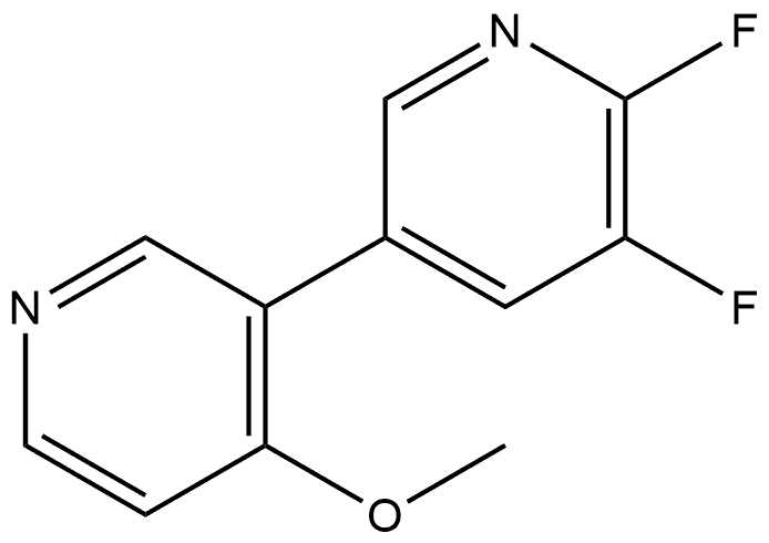 5',6'-Difluoro-4-methoxy-3,3'-bipyridine Structure