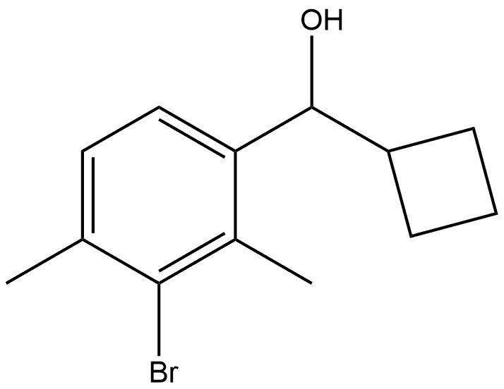 3-Bromo-α-cyclobutyl-2,4-dimethylbenzenemethanol Structure