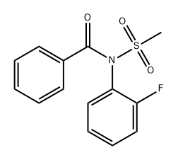 Benzamide, N-(2-fluorophenyl)-N-(methylsulfonyl)- Structure