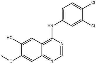 6-Quinazolinol, 4-[(3,4-dichlorophenyl)amino]-7-methoxy- Structure