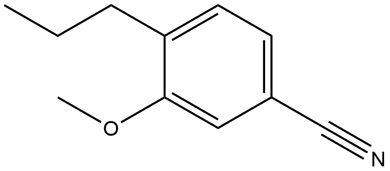 3-Methoxy-4-propylbenzonitrile Structure