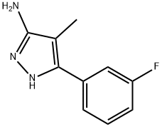 1H-Pyrazol-3-amine, 5-(3-fluorophenyl)-4-methyl- Structure