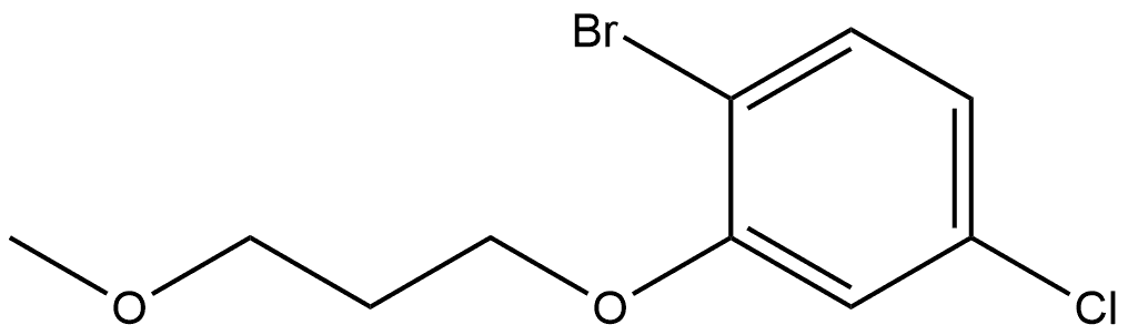 1-Bromo-4-chloro-2-(3-methoxypropoxy)benzene Structure