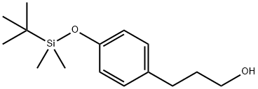 Benzenepropanol, 4-[[(1,1-dimethylethyl)dimethylsilyl]oxy]- Structure