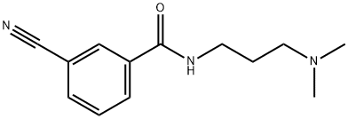 Benzamide, 3-cyano-N-[3-(dimethylamino)propyl]- Structure