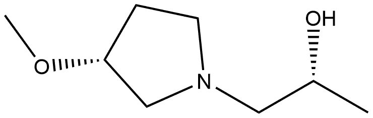 (R)-1-((R)-3-Methoxypyrrolidin-1-yl)propan-2-ol 구조식 이미지