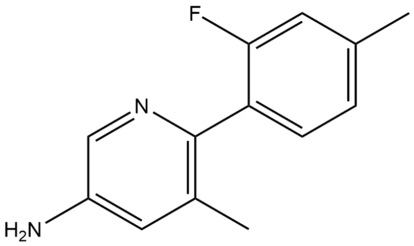 6-(2-Fluoro-4-methylphenyl)-5-methyl-3-pyridinamine Structure