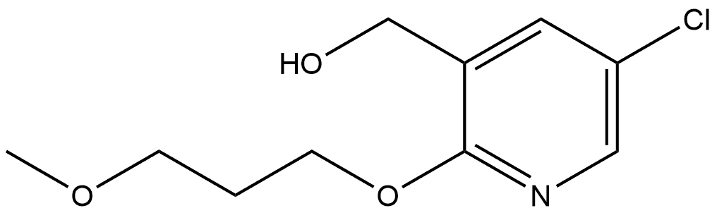 5-Chloro-2-(3-methoxypropoxy)-3-pyridinemethanol Structure