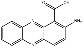 1-Phenazinecarboxylic acid, 2-amino- 구조식 이미지