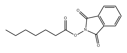 Heptanoic acid, 1,3-dihydro-1,3-dioxo-2H-isoindol-2-yl ester Structure