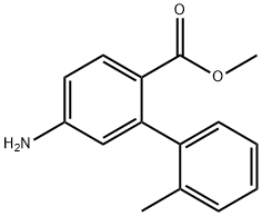 [1,1'-Biphenyl]-2-carboxylic acid, 5-amino-2'-methyl-, methyl ester Structure