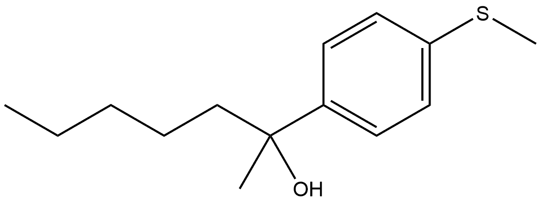 α-Methyl-4-(methylthio)-α-pentylbenzenemethanol Structure