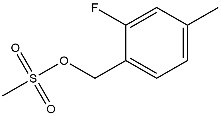 Benzenemethanol, 2-fluoro-4-methyl-, 1-methanesulfonate Structure