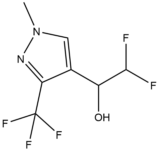 α-(Difluoromethyl)-1-methyl-3-(trifluoromethyl)-1H-pyrazole-4-methanol Structure