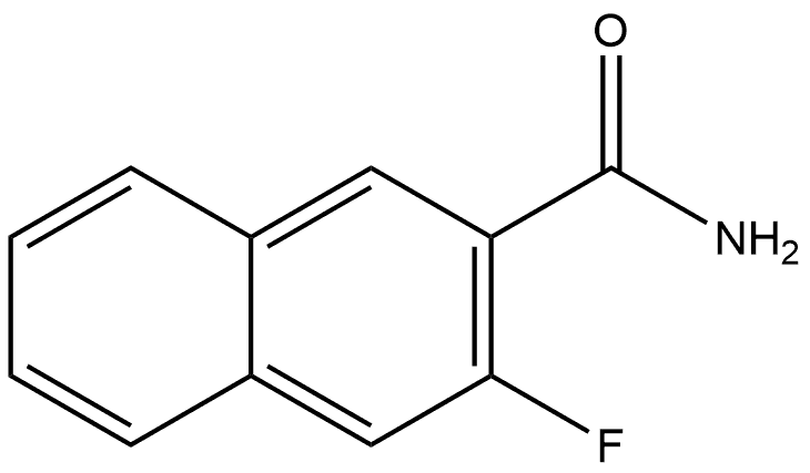 3-Fluoro-2-naphthalenecarboxamide Structure