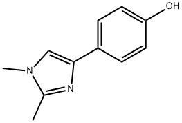 4-(1,2-Dimethyl-1H-imidazol-4-yl)phenol Structure