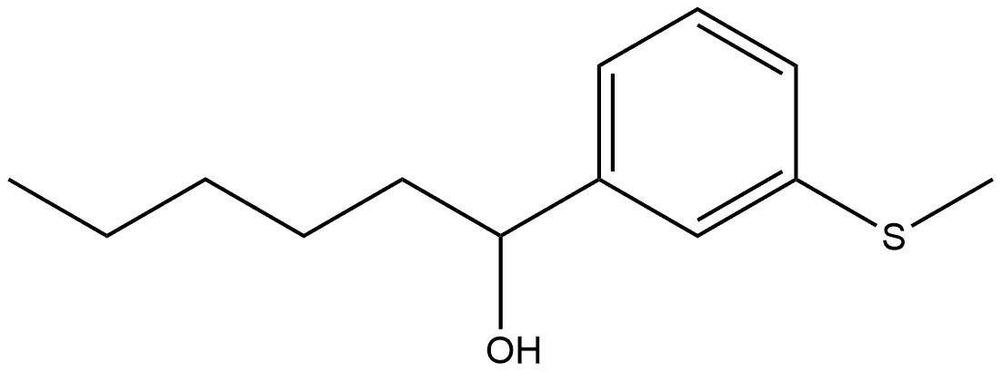 3-(Methylthio)-α-pentylbenzenemethanol 구조식 이미지