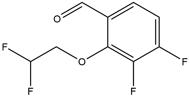 2-(2,2-Difluoroethoxy)-3,4-difluorobenzaldehyde Structure