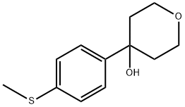 4-(4-(methylthio)phenyl)tetrahydro-2H-pyran-4-ol Structure