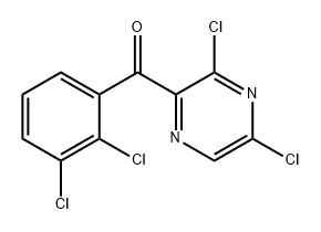 Methanone, (2,3-dichlorophenyl)(3,5-dichloro-2-pyrazinyl)- Structure