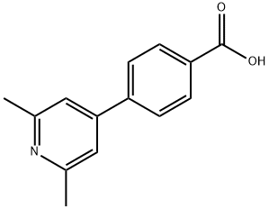 Benzoic acid, 4-(2,6-dimethyl-4-pyridinyl)- Structure