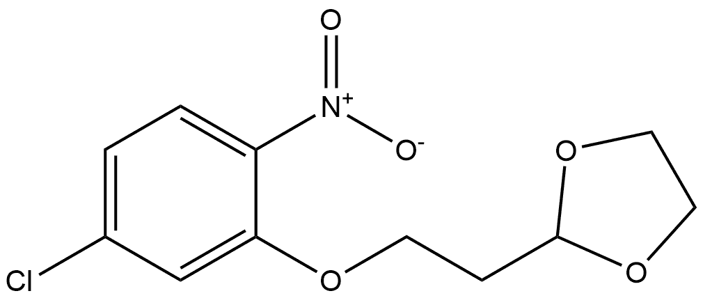 2-(2-(5-chloro-2-nitrophenoxy)ethyl)-1,3-dioxolane Structure