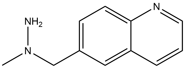 6-[(1-Methylhydrazino)methyl]quinoline Structure