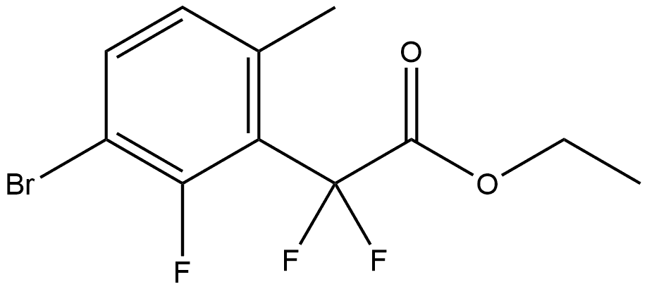 Ethyl 3-bromo-α,α,2-trifluoro-6-methylbenzeneacetate Structure