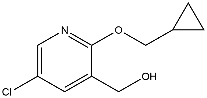 5-Chloro-2-(cyclopropylmethoxy)-3-pyridinemethanol Structure