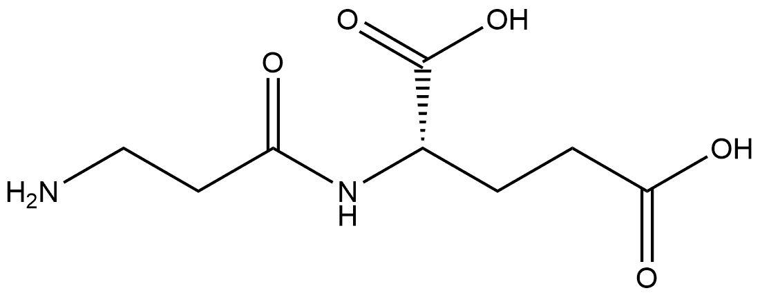 L-Glutamic acid, N-β-alanyl- Structure