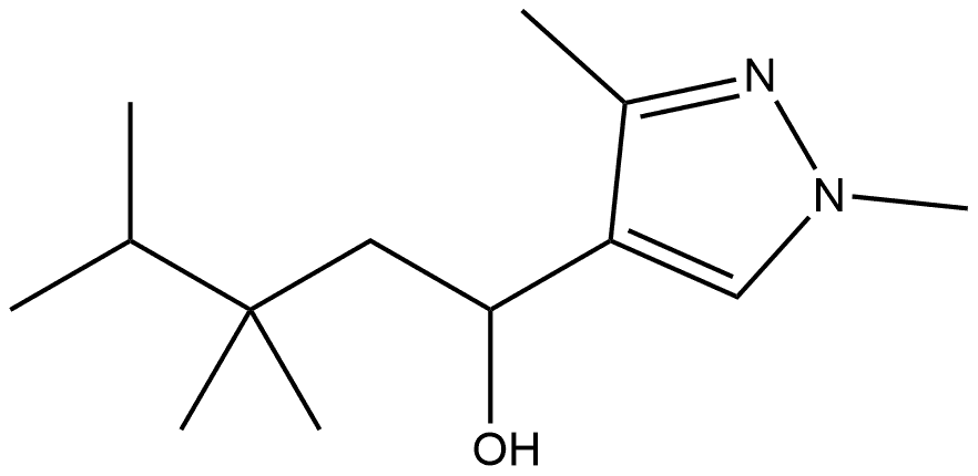1,3-Dimethyl-α-(2,2,3-trimethylbutyl)-1H-pyrazole-4-methanol Structure