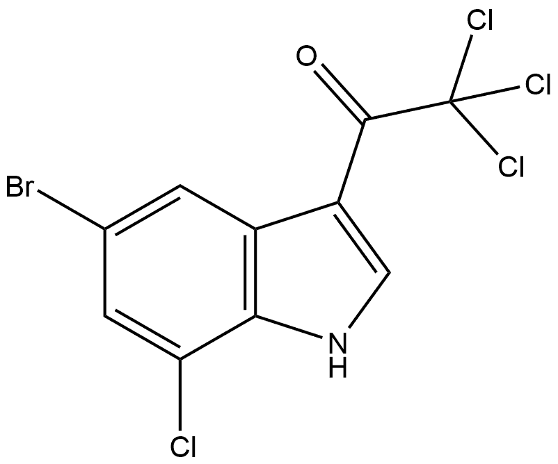 1-(5-Bromo-7-chloro-3-indolyl)-2,2,2-trichloroethanone Structure