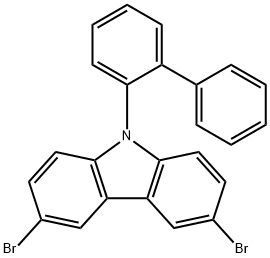 9H-Carbazole, 9-[1,1'-biphenyl]-2-yl-3,6-dibromo- Structure