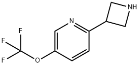 Pyridine, 2-(3-azetidinyl)-5-(trifluoromethoxy)- Structure