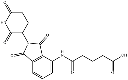 Pentanoic acid, 5-[[2-(2,6-dioxo-3-piperidinyl)-2,3-dihydro-1,3-dioxo-1H-isoindol-4-yl]amino]-5-oxo- Structure