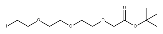 Acetic acid, 2-[2-[2-(2-iodoethoxy)ethoxy]ethoxy]-, 1,1-dimethylethyl ester Structure