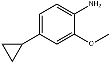 4-Cyclopropyl-2-methoxyaniline 구조식 이미지