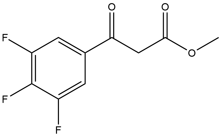 Methyl 3,4,5-trifluoro-β-oxobenzenepropanoate Structure