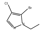 1H-Pyrazole, 5-bromo-4-chloro-1-ethyl- Structure