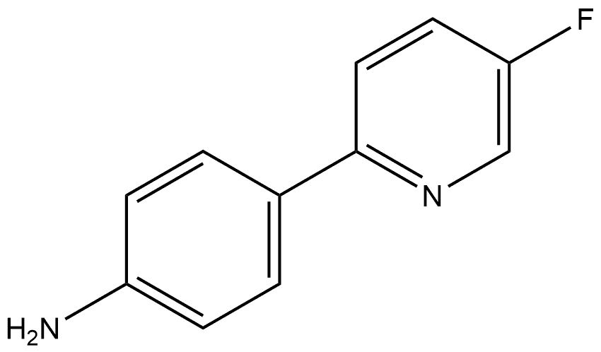 4-(5-Fluoro-2-pyridinyl)benzenamine Structure