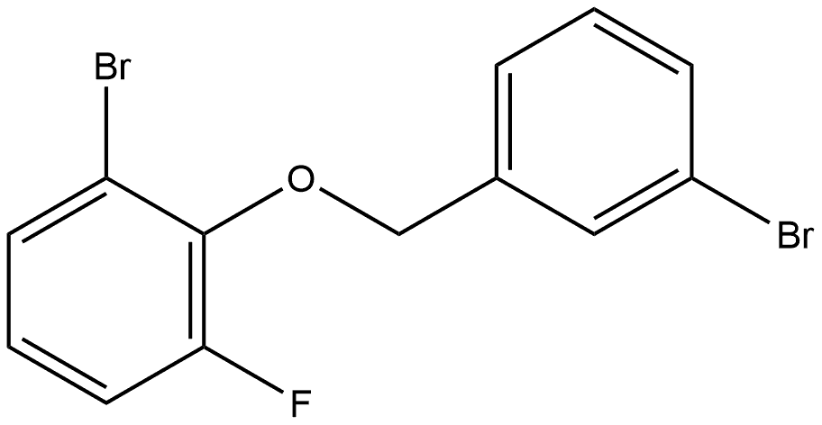 1-Bromo-2-[(3-bromophenyl)methoxy]-3-fluorobenzene Structure