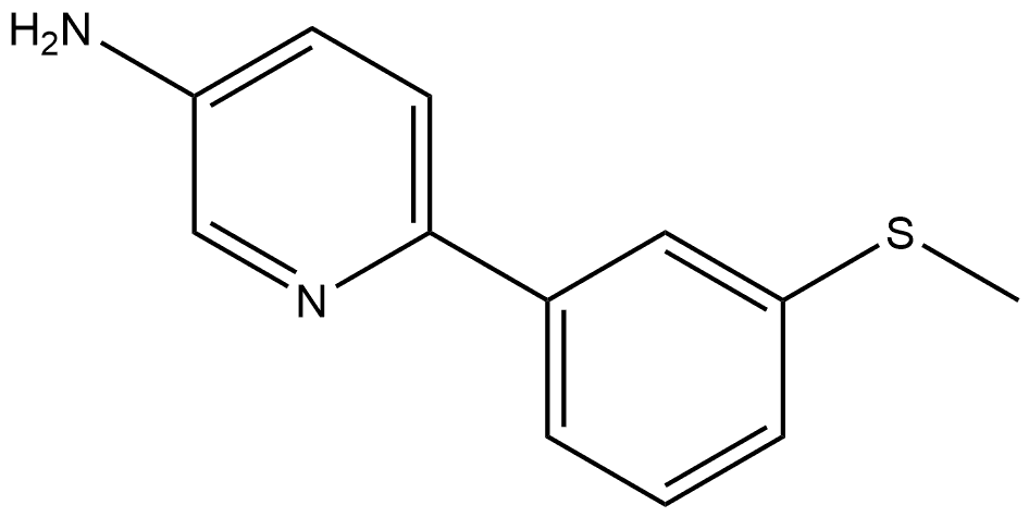 6-[3-(Methylthio)phenyl]-3-pyridinamine Structure