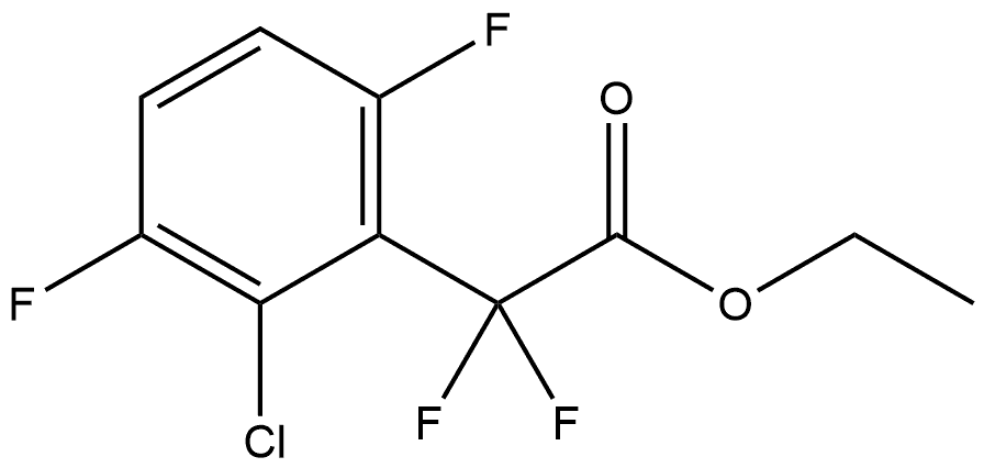 Ethyl 2-chloro-α,α,3,6-tetrafluorobenzeneacetate Structure