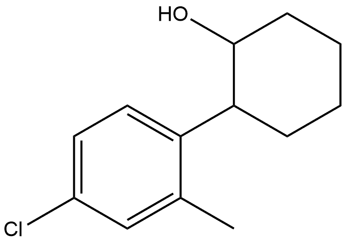 2-(4-Chloro-2-methylphenyl)cyclohexanol Structure