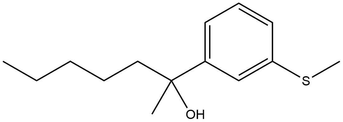 α-Methyl-3-(methylthio)-α-pentylbenzenemethanol Structure