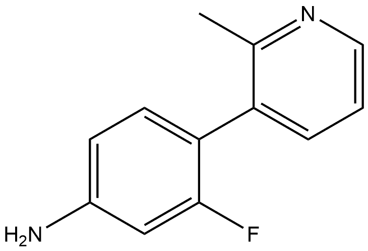 3-Fluoro-4-(2-methyl-3-pyridinyl)benzenamine Structure