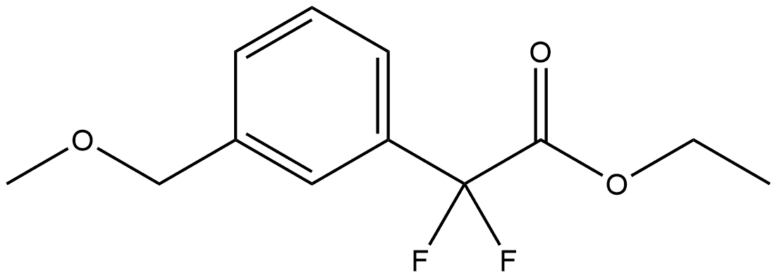 Ethyl α,α-difluoro-3-(methoxymethyl)benzeneacetate Structure