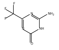 1,3,5-Triazin-2(1H)-one, 6-amino-4-(trifluoromethyl)- Structure