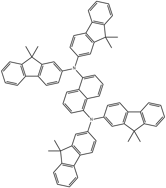 1,5-Naphthalenediamine, N1,N1,N5,N5-tetrakis(9,9-dimethyl-9H-fluoren-2-yl)- Structure